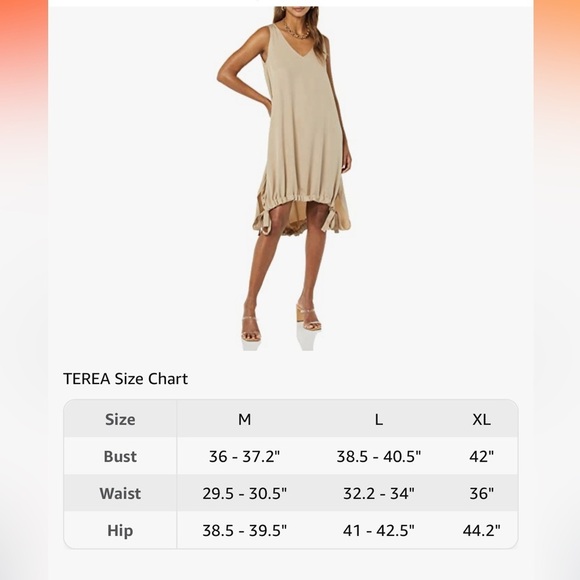 TEREA Women's Brielle Adjustable Hem Mini Tank Dress new - Picture 6 of 8